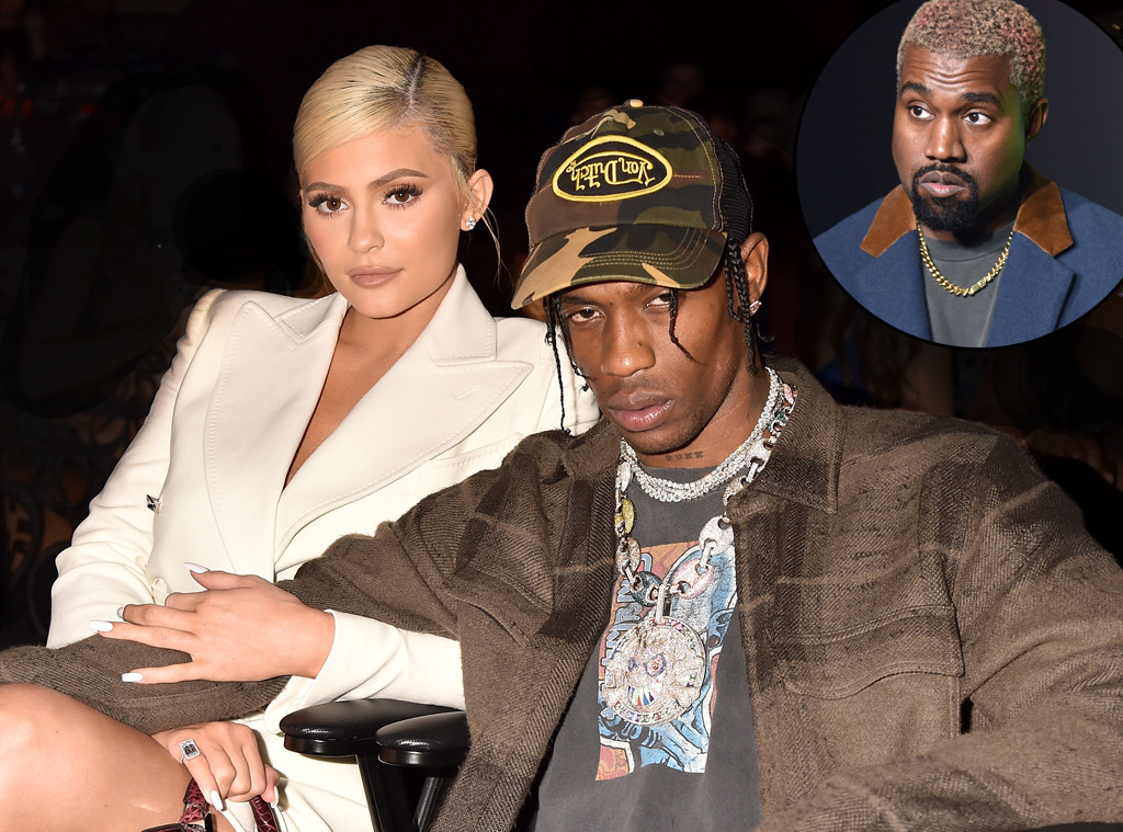 Travis Scott, Kanye West, Kylie Jenner Travis Scott, Kanye West, Kylie Jenner